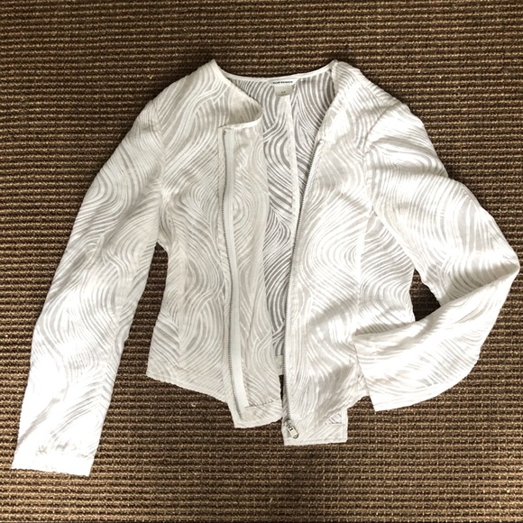 Club Monaco Silk Jacket with Cotton Embroidery - Picture 6 of 13